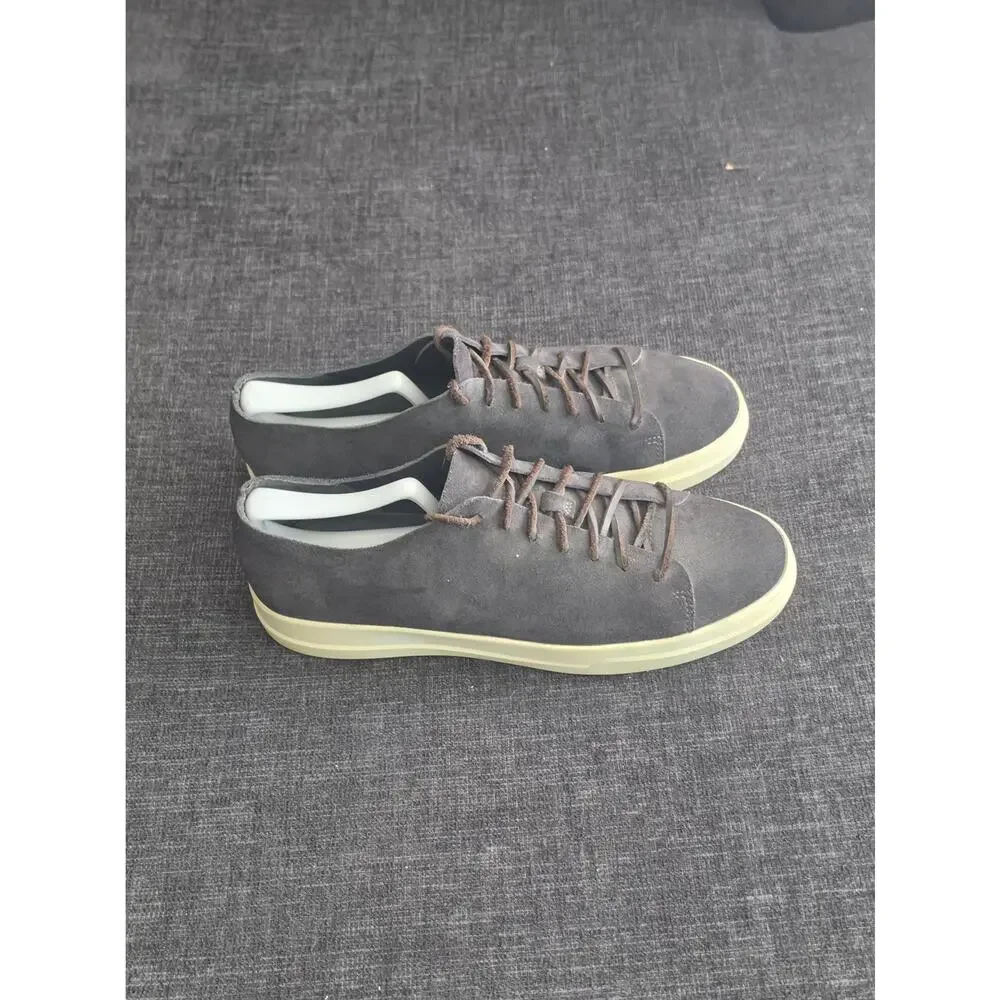 Vince Men's Copeland Suede Sneakers Charcoal Gray Charcoal Grey Low Top Size 9 M